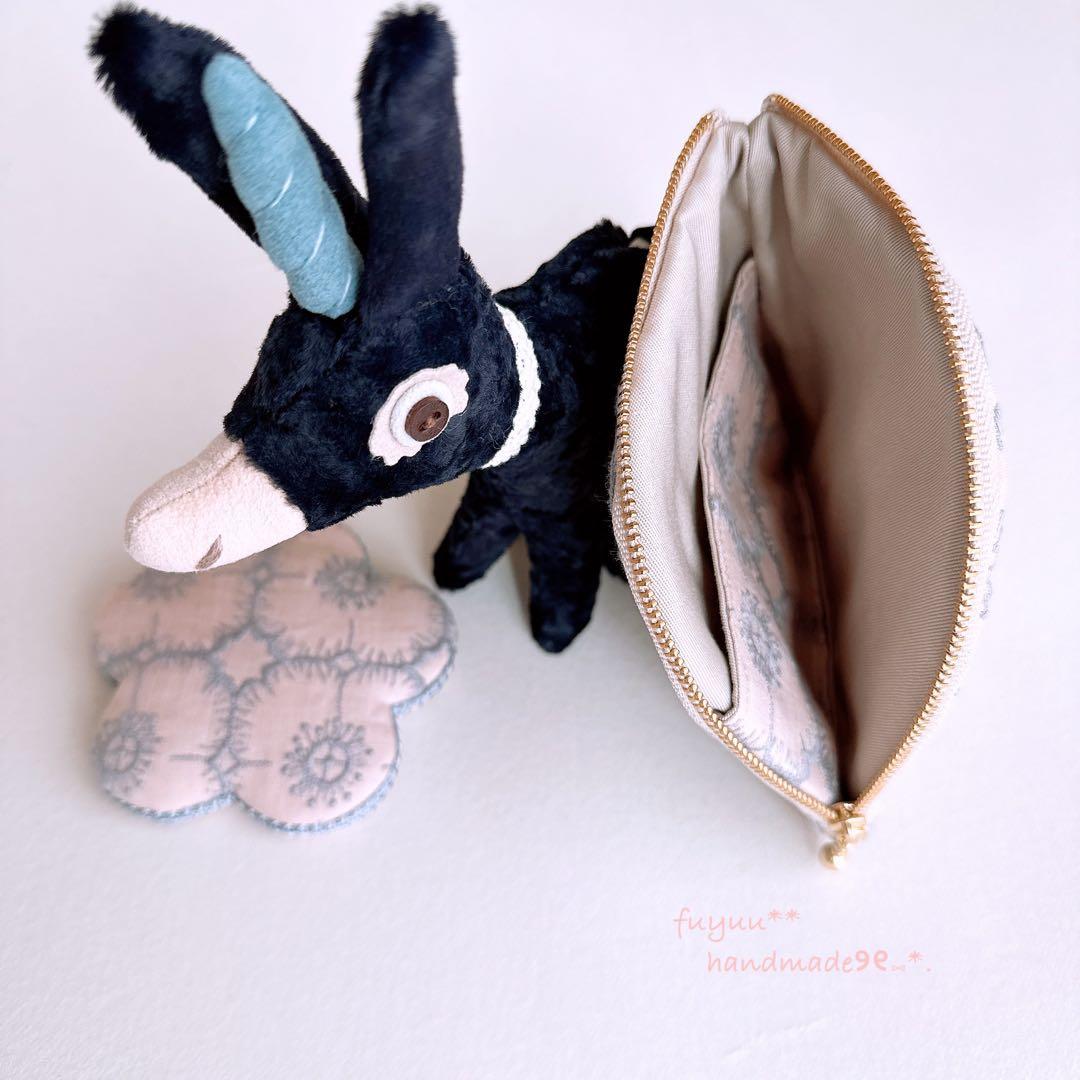 確認ページです୨୧⑅*.ハンドメイド ミナペルホネン アネモネ ミラー ＆ポーチ