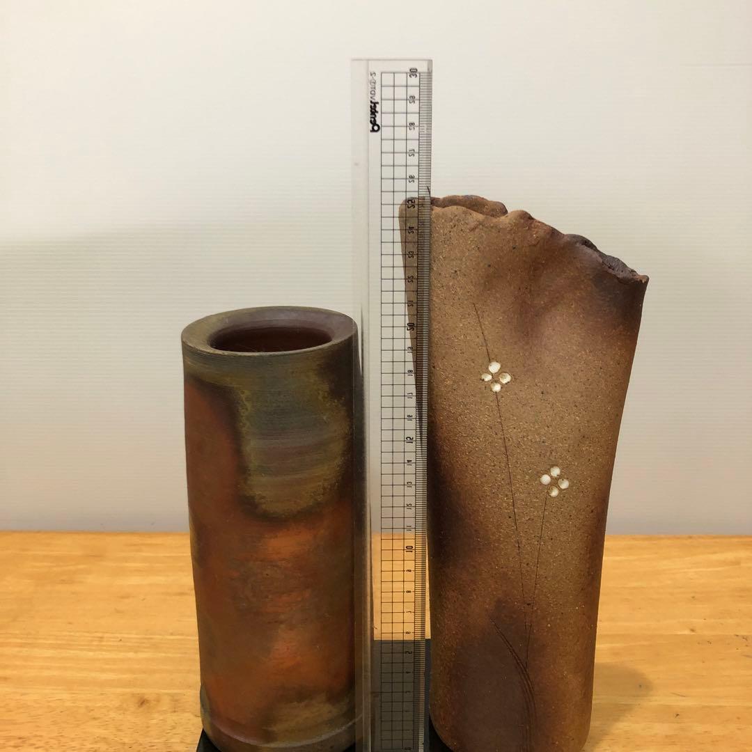 焼物・花瓶2セット・信楽焼