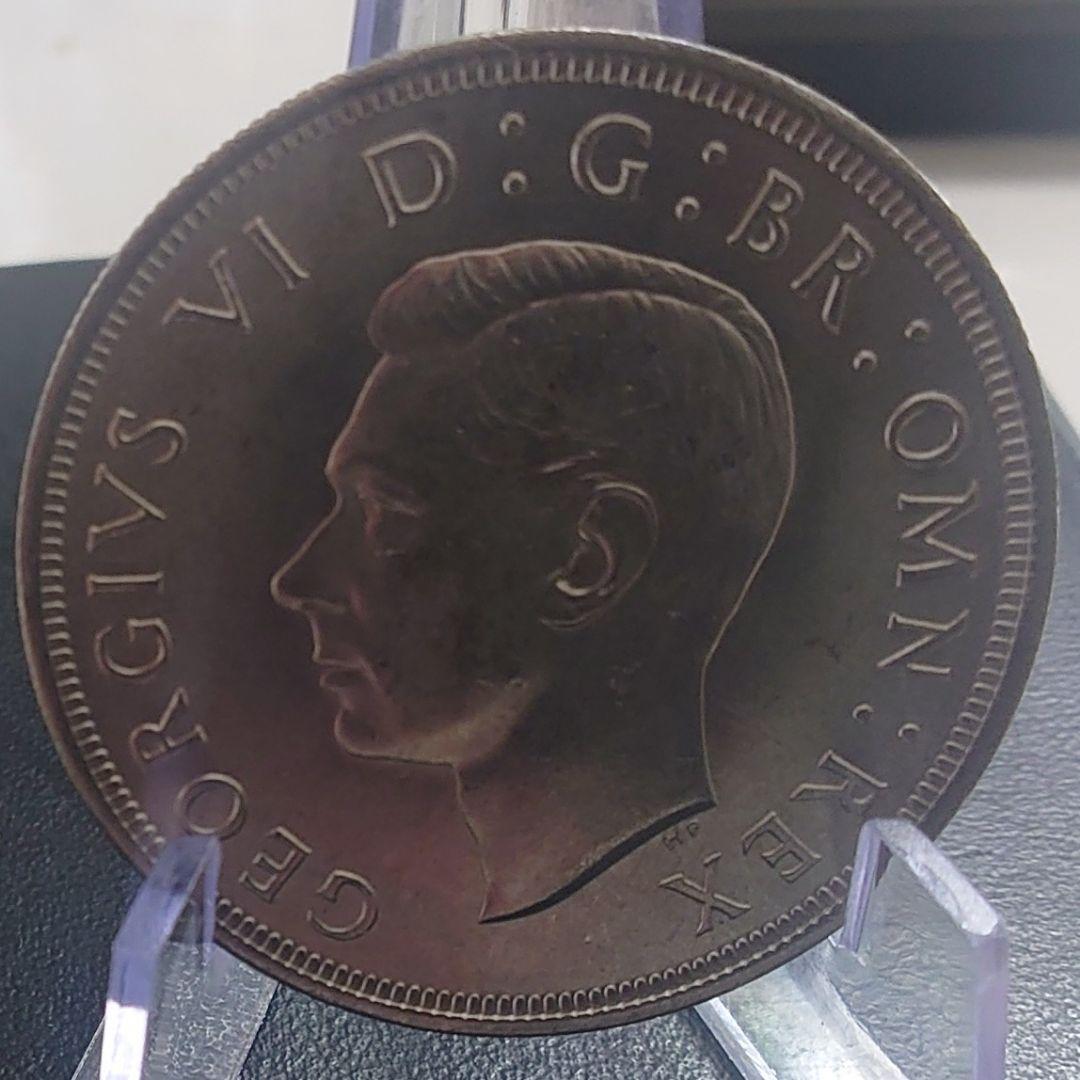 1937年 イギリス クラウン銀貨 ジョージ6世の戴冠式記念銀貨 IND IMP