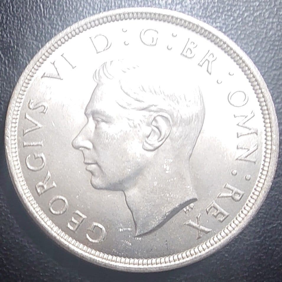 1937年 イギリス クラウン銀貨 ジョージ6世の戴冠式記念銀貨 IND IMP