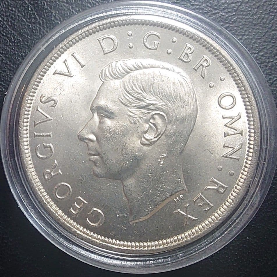 1937年 イギリス クラウン銀貨 ジョージ6世の戴冠式記念銀貨 IND IMP