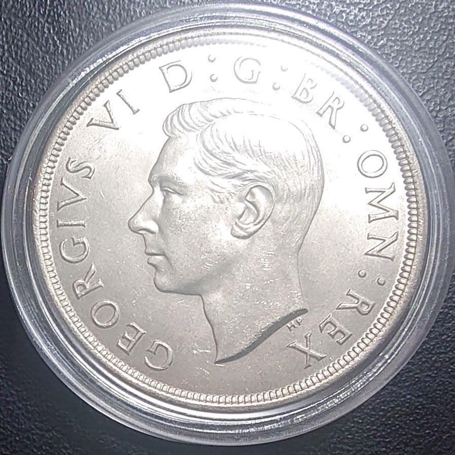 1937年 イギリス クラウン銀貨 ジョージ6世の戴冠式記念銀貨 IND IMP