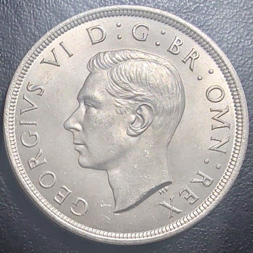 1937年 イギリス クラウン銀貨 ジョージ6世の戴冠式記念銀貨 IND IMP