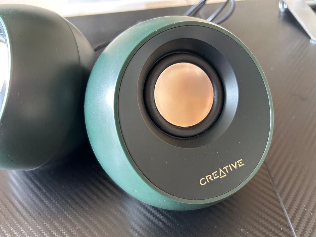★美品★Creative Pebble Pro スピーカー アルパイン グリーン