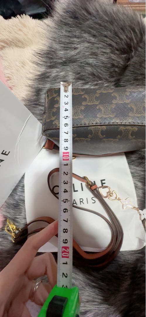 CÉLINE NOVELTYショルダーバッグ ブラウン/ベージュ