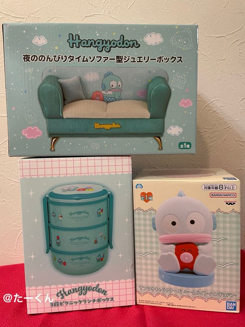 ハンギョドン 3段ピクニックランチボックス　ジュエリーボックス