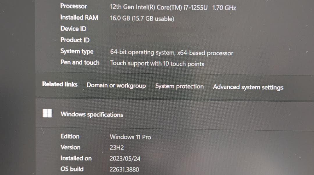 ThinkPad X1 Carbon Gen 10（保証付き、5G）