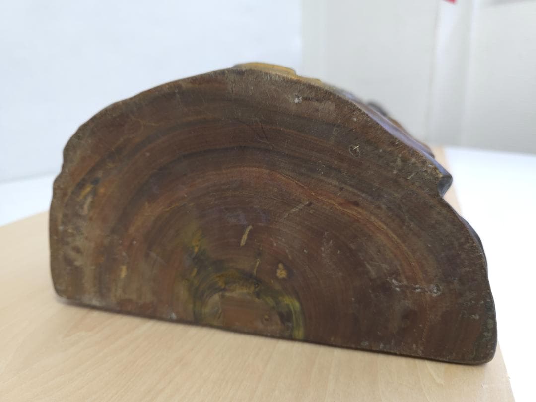 M▽七福神 彫刻 木彫り 一刀彫 緑檀 (38206)