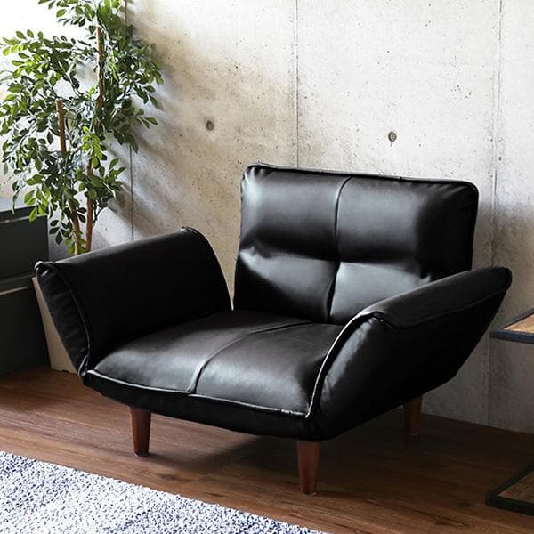最安値！新品！送料込み！ソファー 一人掛け レザーソファ【ブラウン】