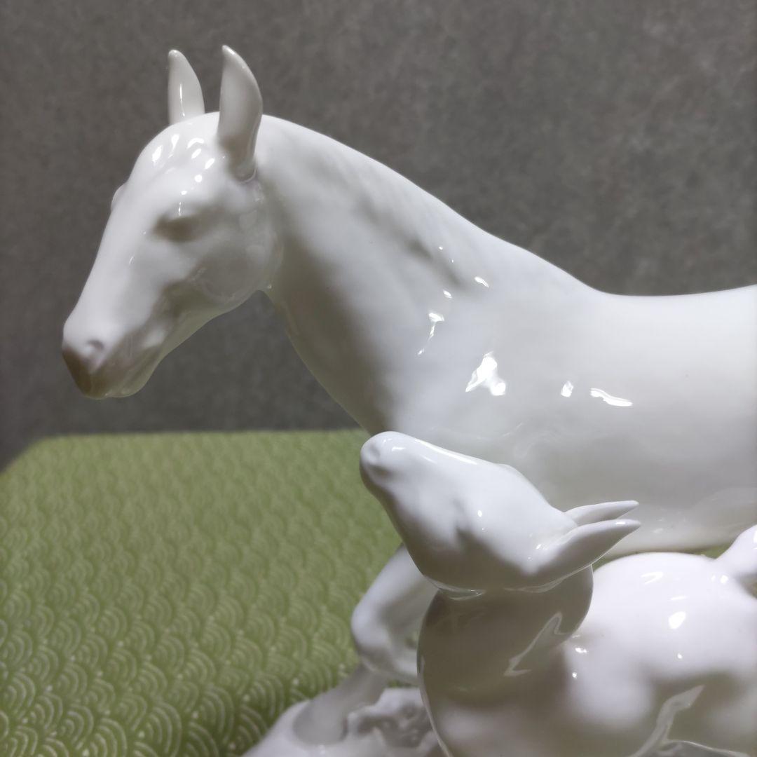 美品【ノリタケ】マダーズ陶器置き物　白磁器　未使用品 お値引き不可