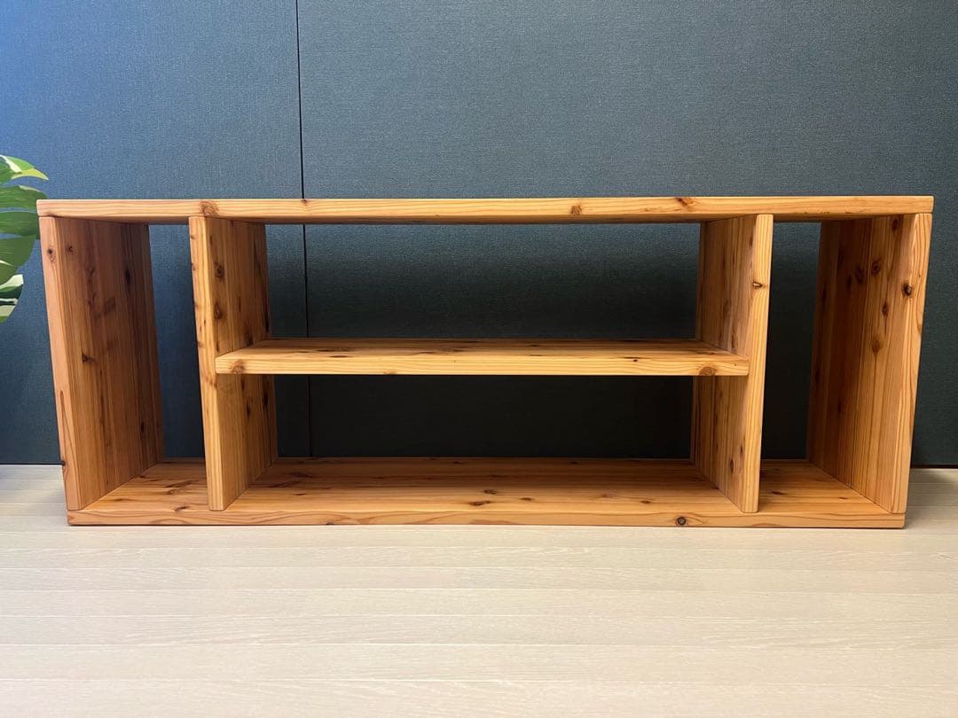【送料無料】 テレビボード シェルフ 小物置き シンプル 120×30×50 杉
