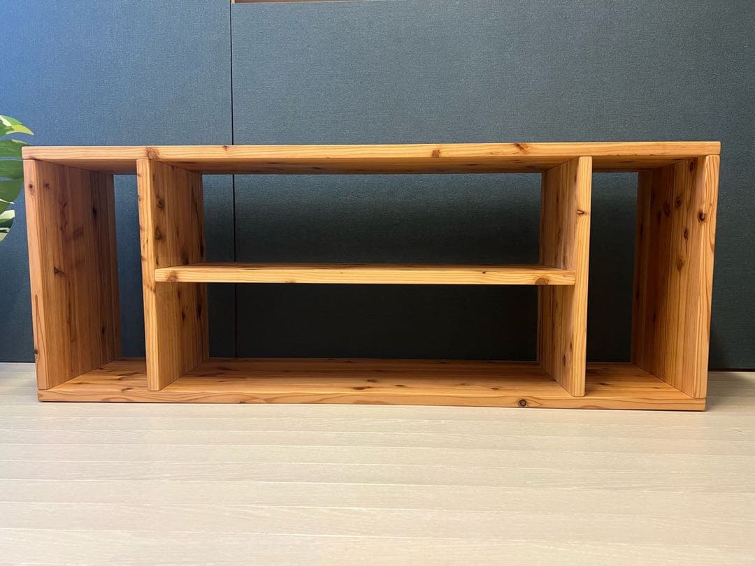 【送料無料】 テレビボード シェルフ 小物置き シンプル 120×30×50 杉