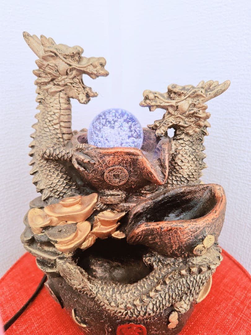 龍の置物　水流せます