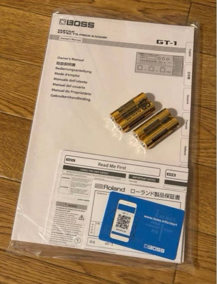 【ほぼ新品同様】BOSS GT-1 ギターマルチエフェクター　教科書セット