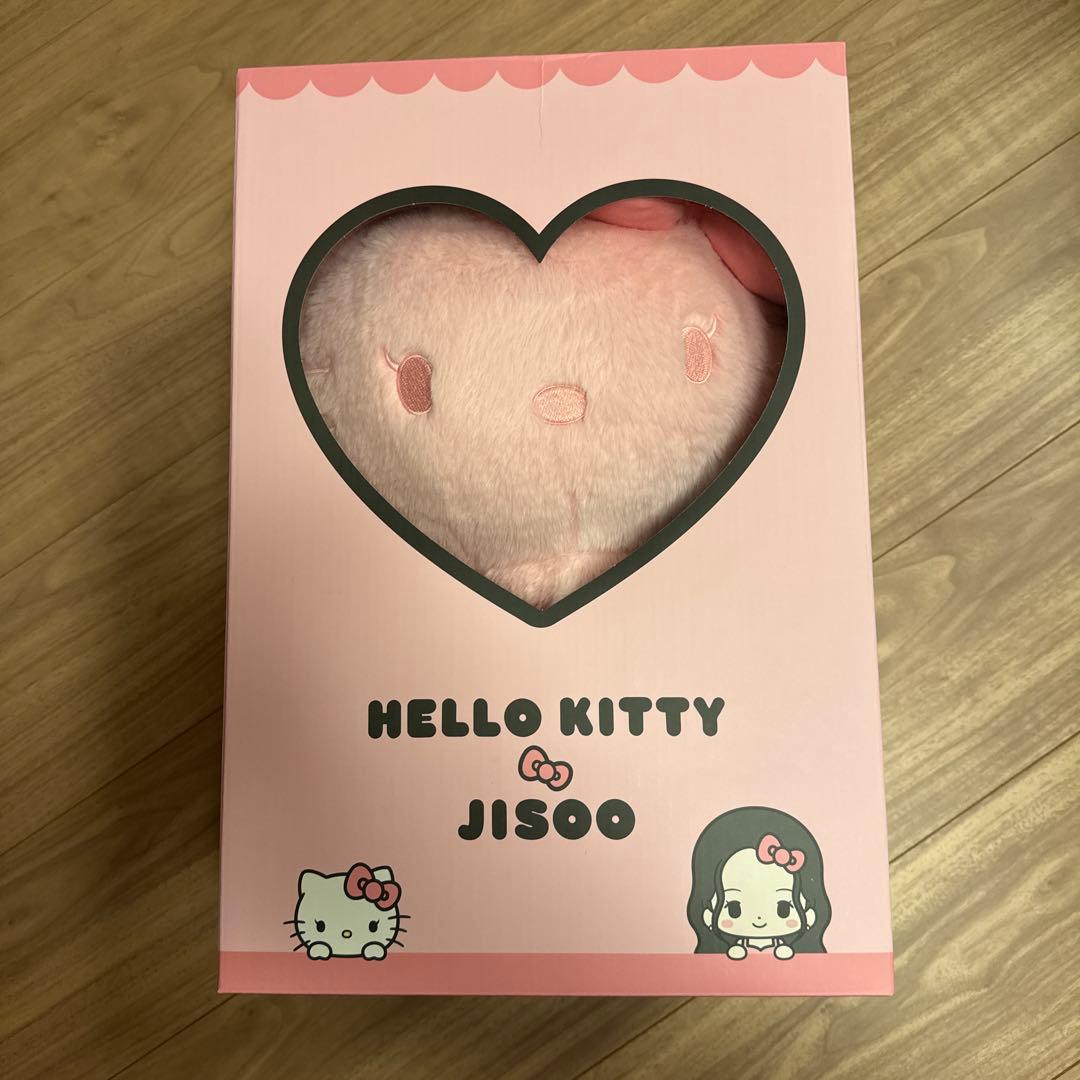 【限定品】ハローキティ JISOO コラボ ぬいぐるみ 40cm ピンク