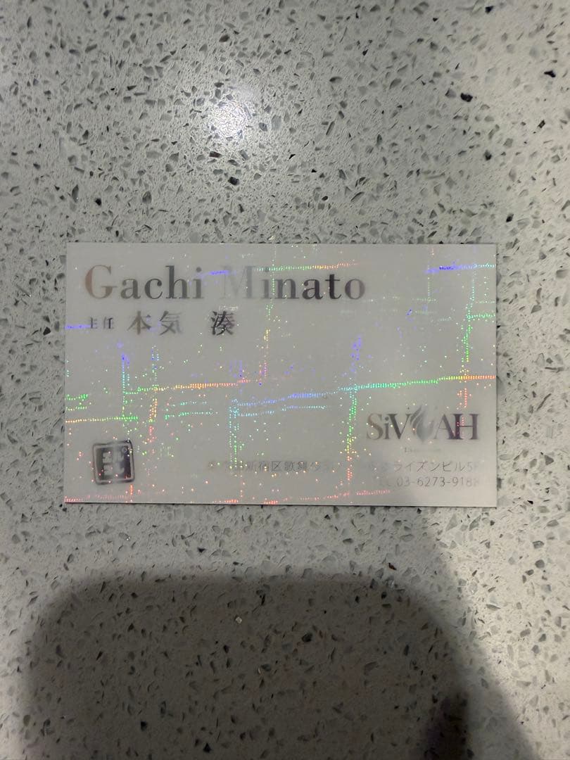 本気湊　名刺　愛のハイエナ