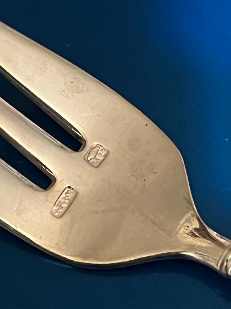 フランスロシア様式　デザートスプーン＆デザートフォーク＆ティースプーン3点セット