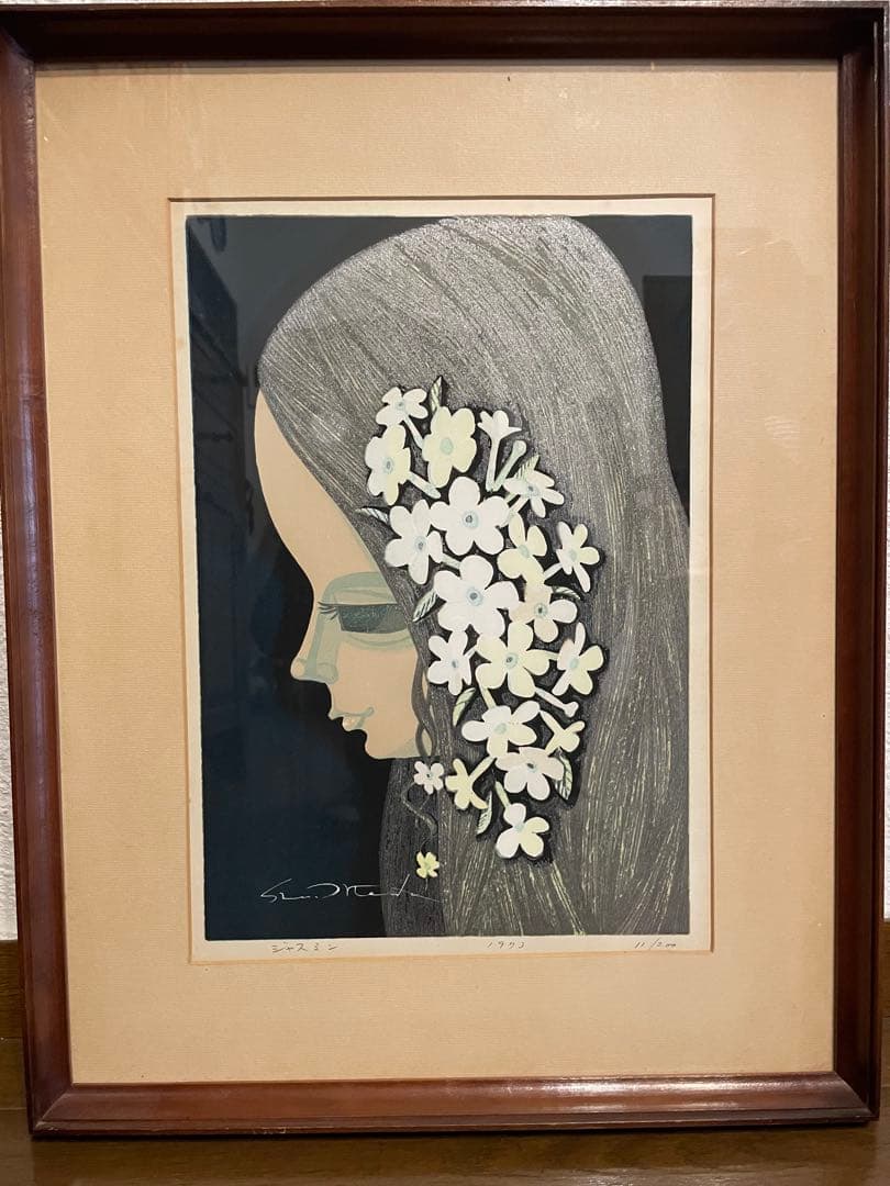 池田修造　木版画