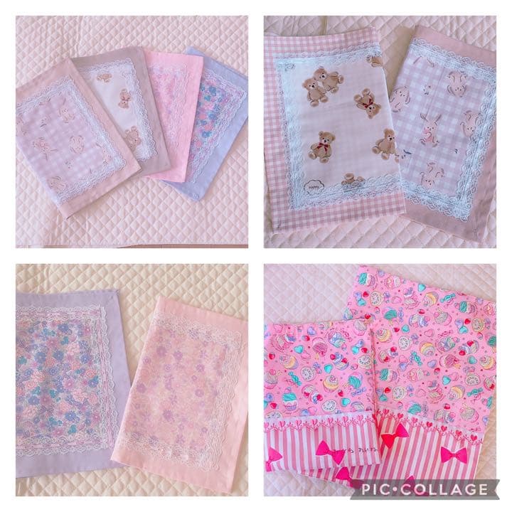 ハンドメイド 入園入学準備 オーダーページ レッスンバッグ シューズ袋 巾着など