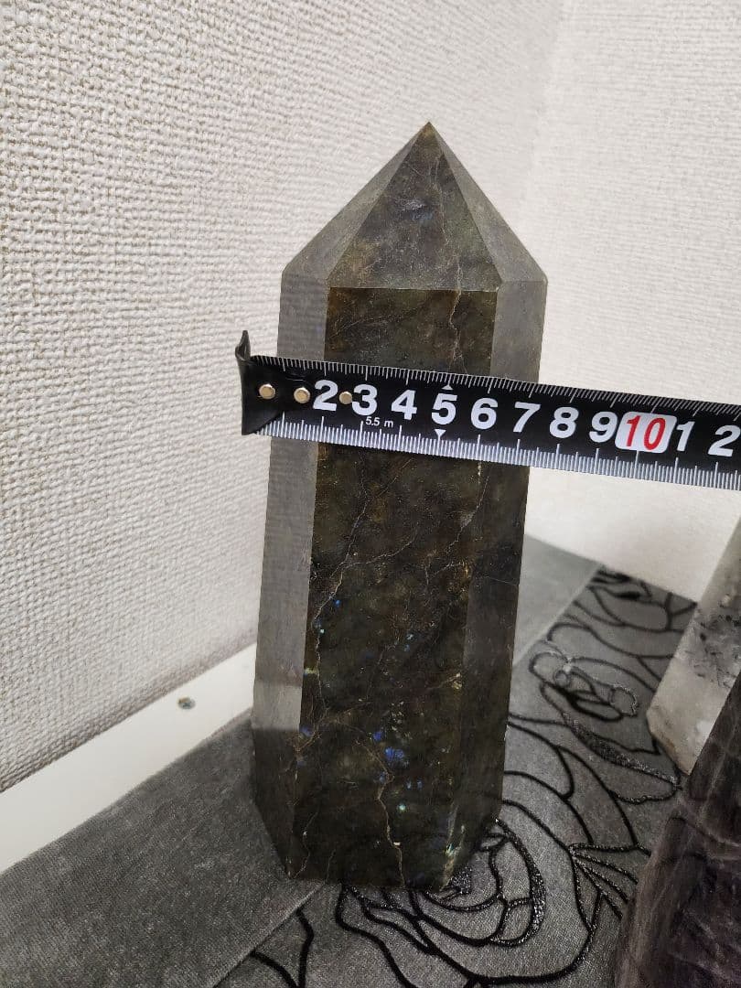 玄関に引き寄せ天然パワーストーン3セット❗　石六角柱　開運