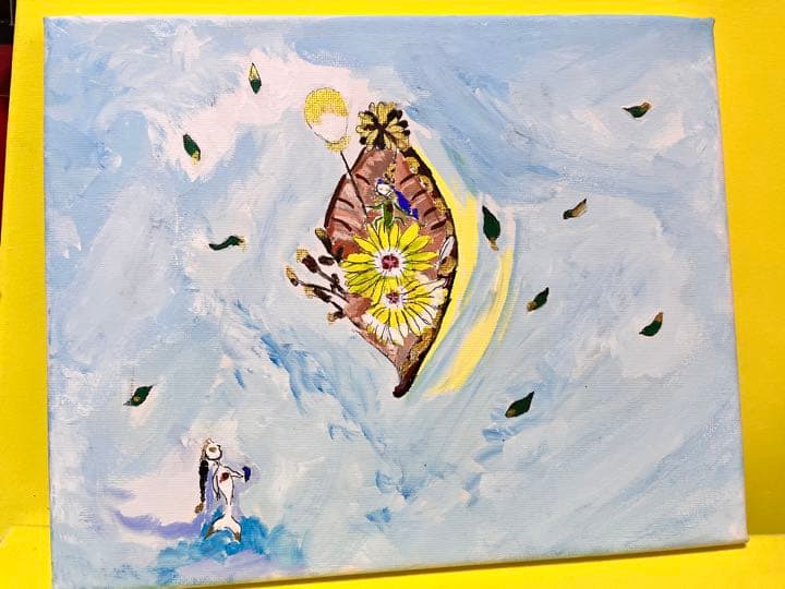 絵画　湖