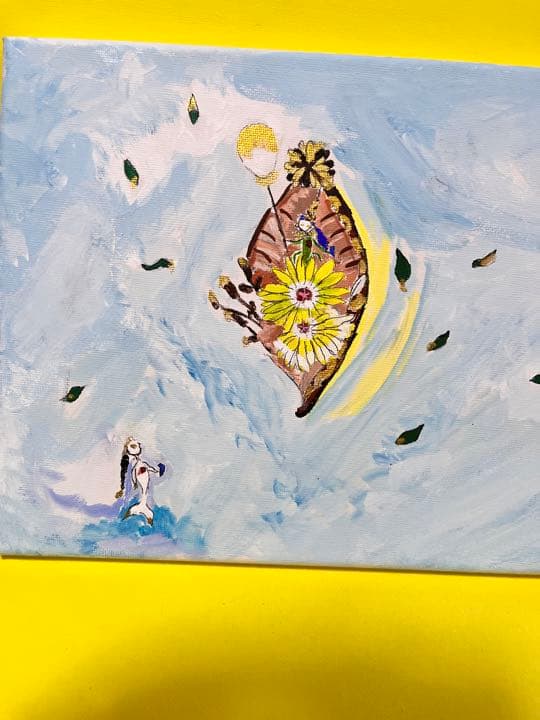 絵画　湖