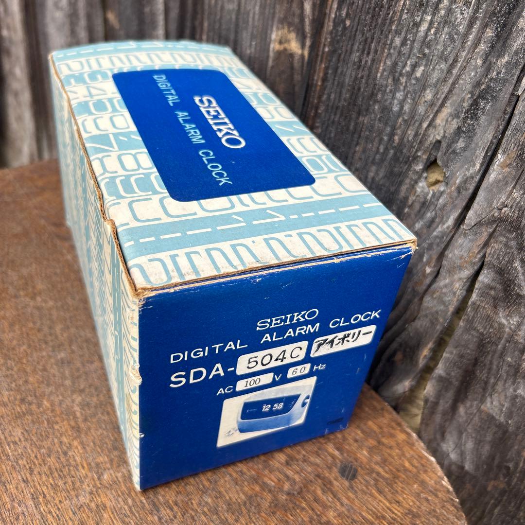 箱入 セイコー SDA-504C パタパタ時計 デジタルアラームクロック レトロ