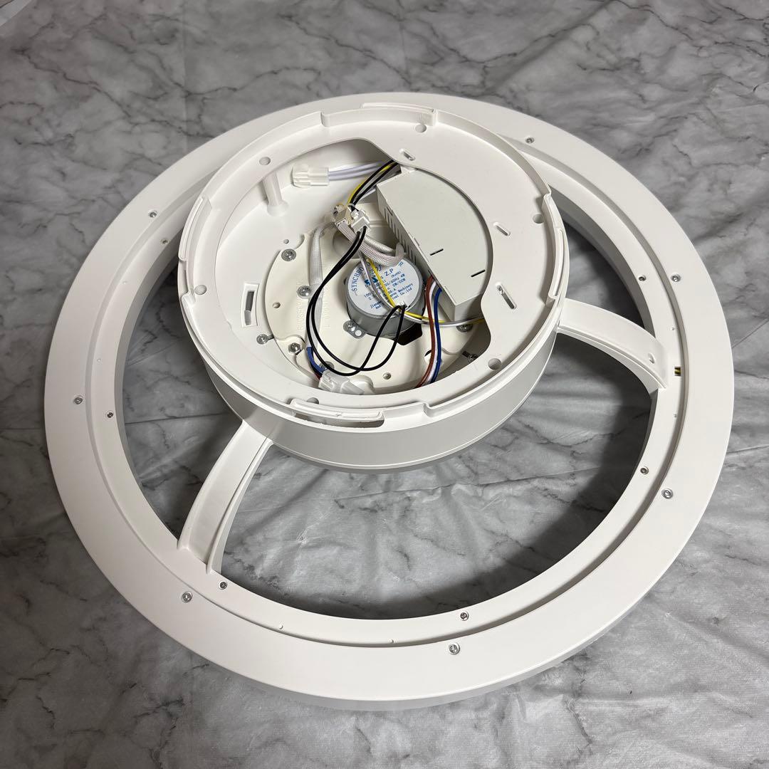 シーリングファンライト LED照明 扇風機付 リモコン 8-10畳