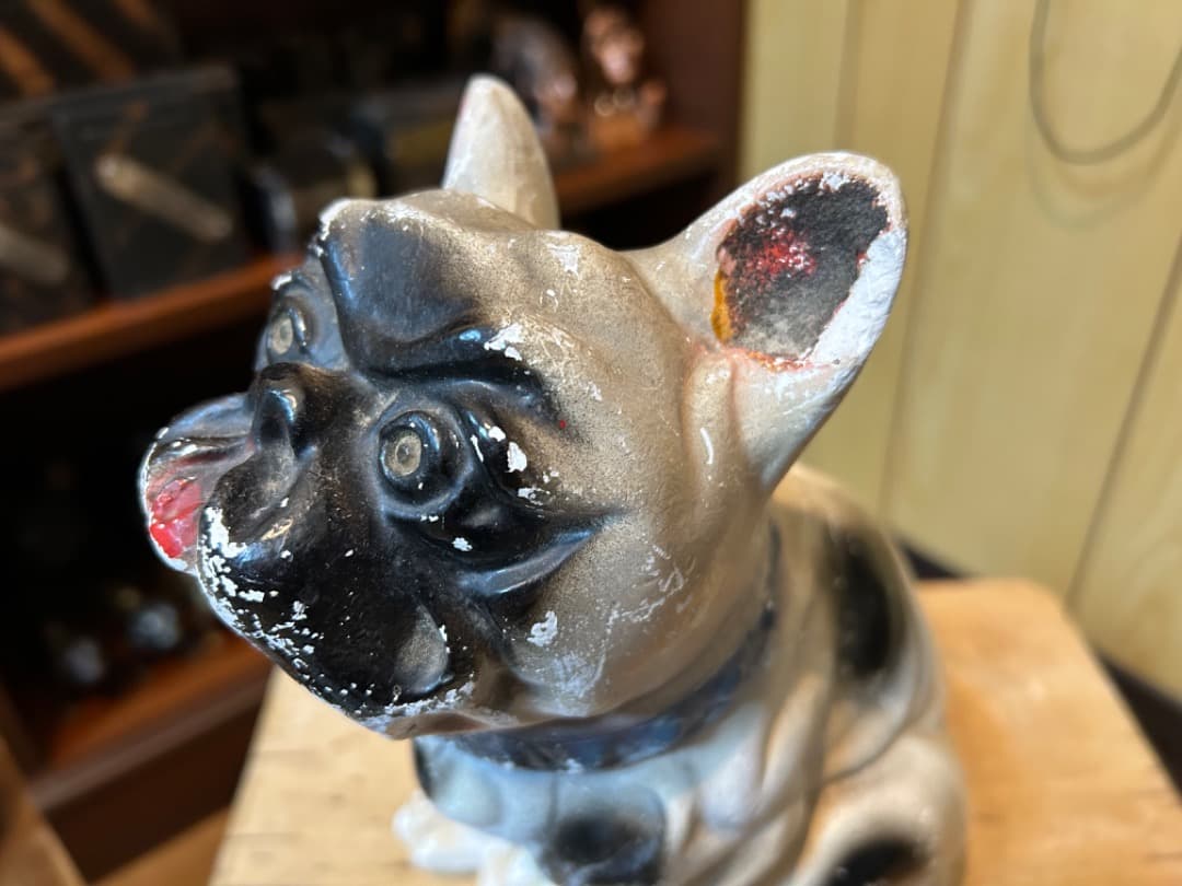 ビンテージ Chalkware Bulldog チョークウェア ブルドッグ