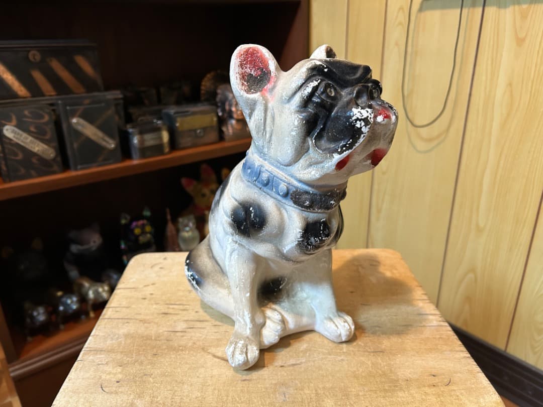 ビンテージ Chalkware Bulldog チョークウェア ブルドッグ