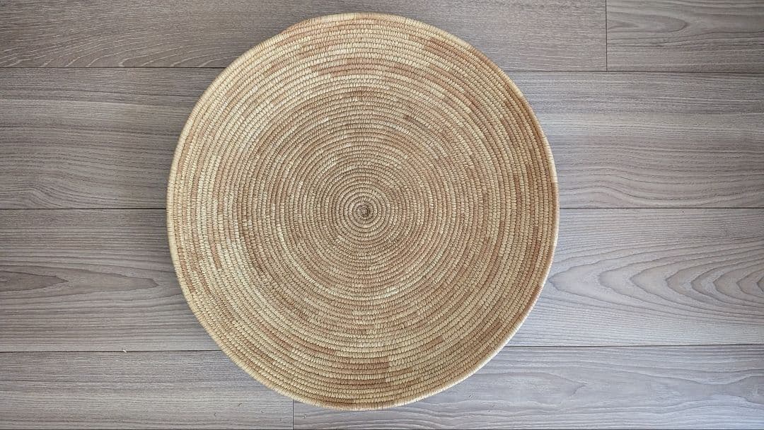 イリンガバスケットとフラニの平カゴアフリカ収納かご松野屋カゴアミドリ柳行李イケア