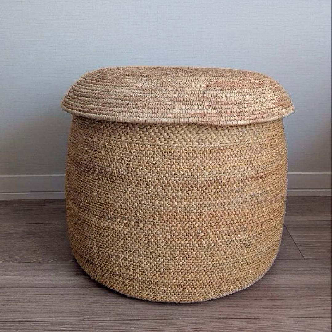 イリンガバスケットとフラニの平カゴアフリカ収納かご松野屋カゴアミドリ柳行李イケア