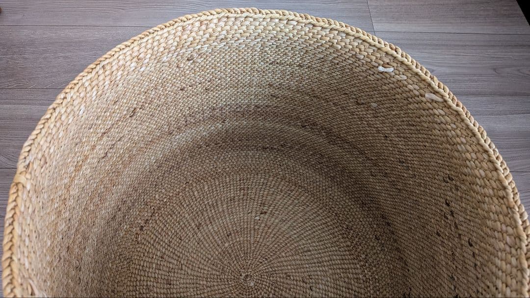 イリンガバスケットとフラニの平カゴアフリカ収納かご松野屋カゴアミドリ柳行李イケア