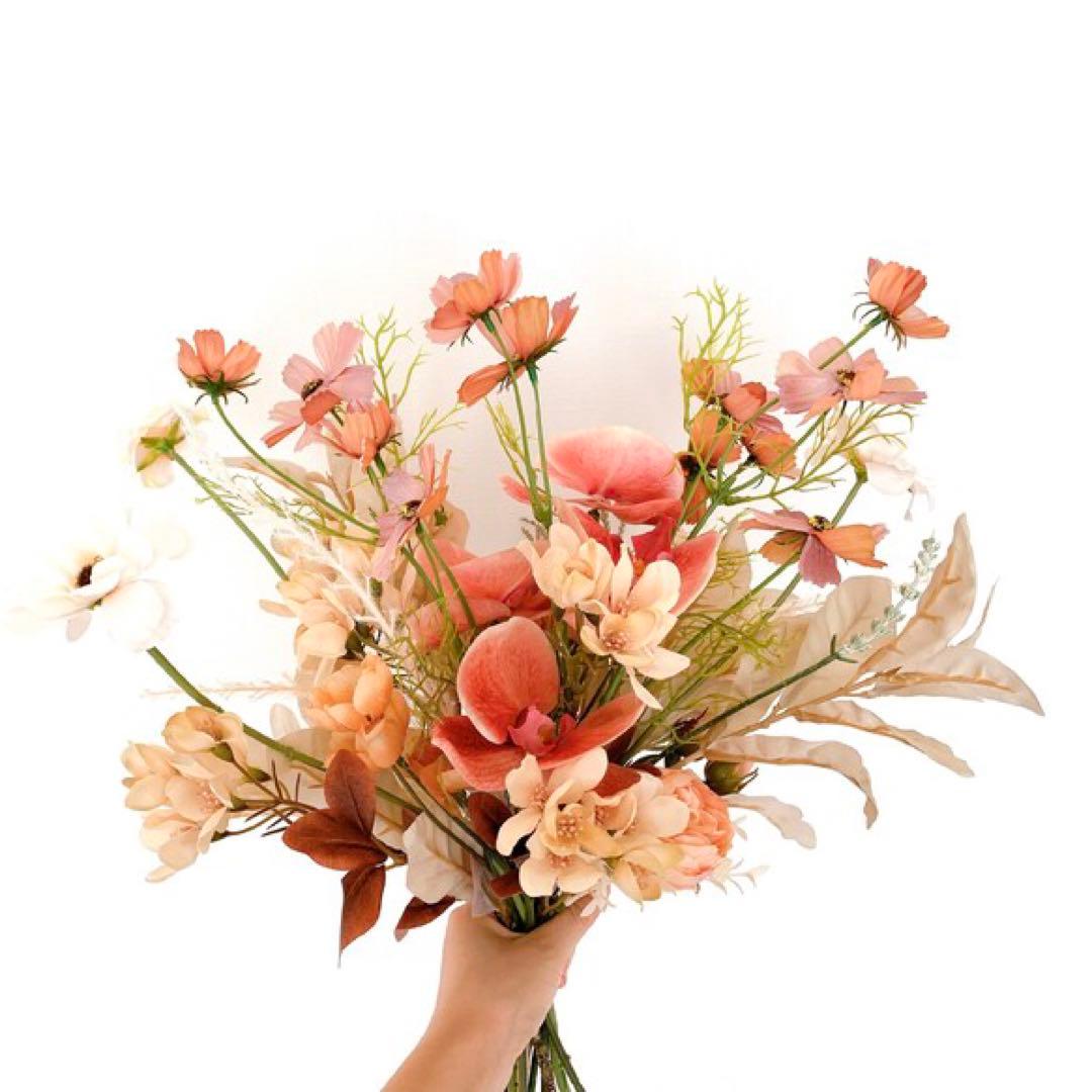 アーティフィシャルフラワー　ブーケ　ブートニア　セット