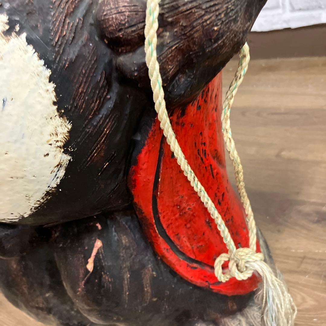 2F 昭和レトロ 信楽焼 狸の置物 タヌキ 福狸 大型 古民具 古民家 古道具