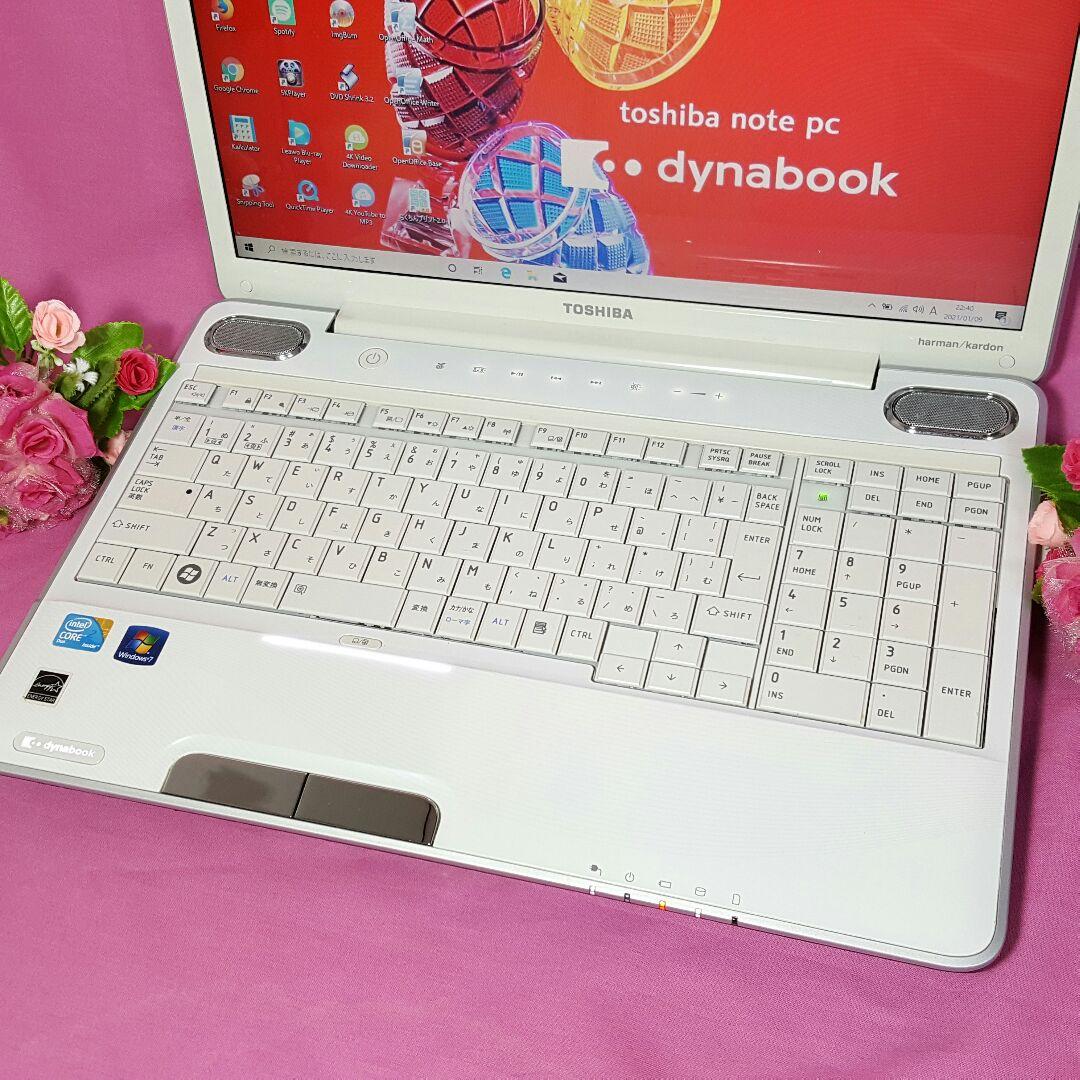 ✦白色✦TOSHIBA✦ブルーレイ✦最新Win10✦高速メモリ4G&オフィス