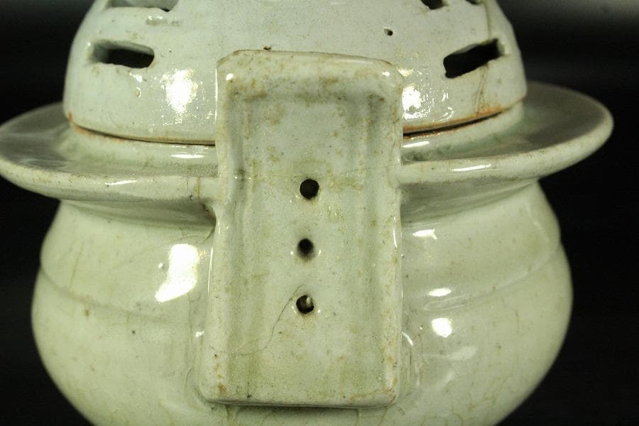 李朝 白磁 香炉(K-YC655)