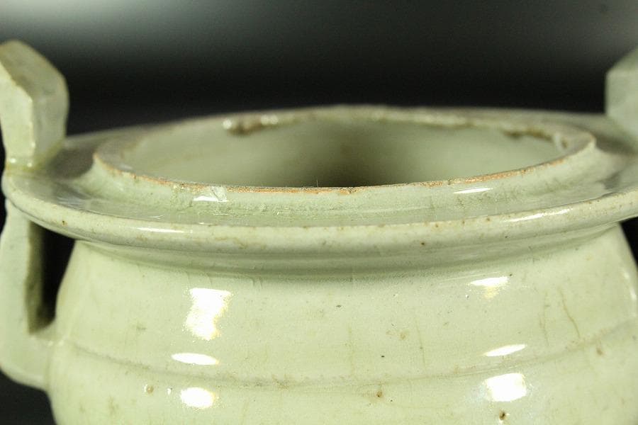 李朝 白磁 香炉(K-YC655)