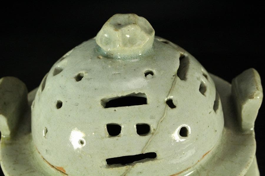 李朝 白磁 香炉(K-YC655)