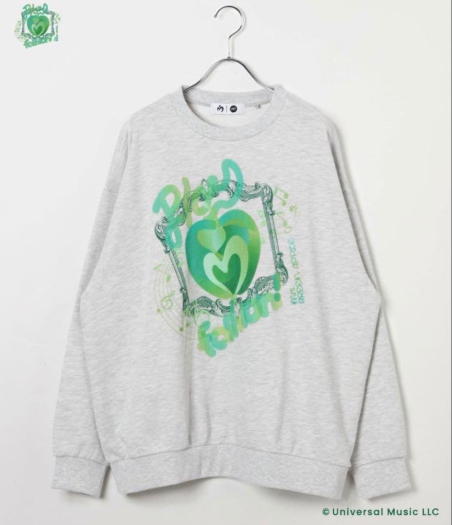 【新品】and ST　ミセスグリーンアップル　コラボ　スウェット　M　グレー