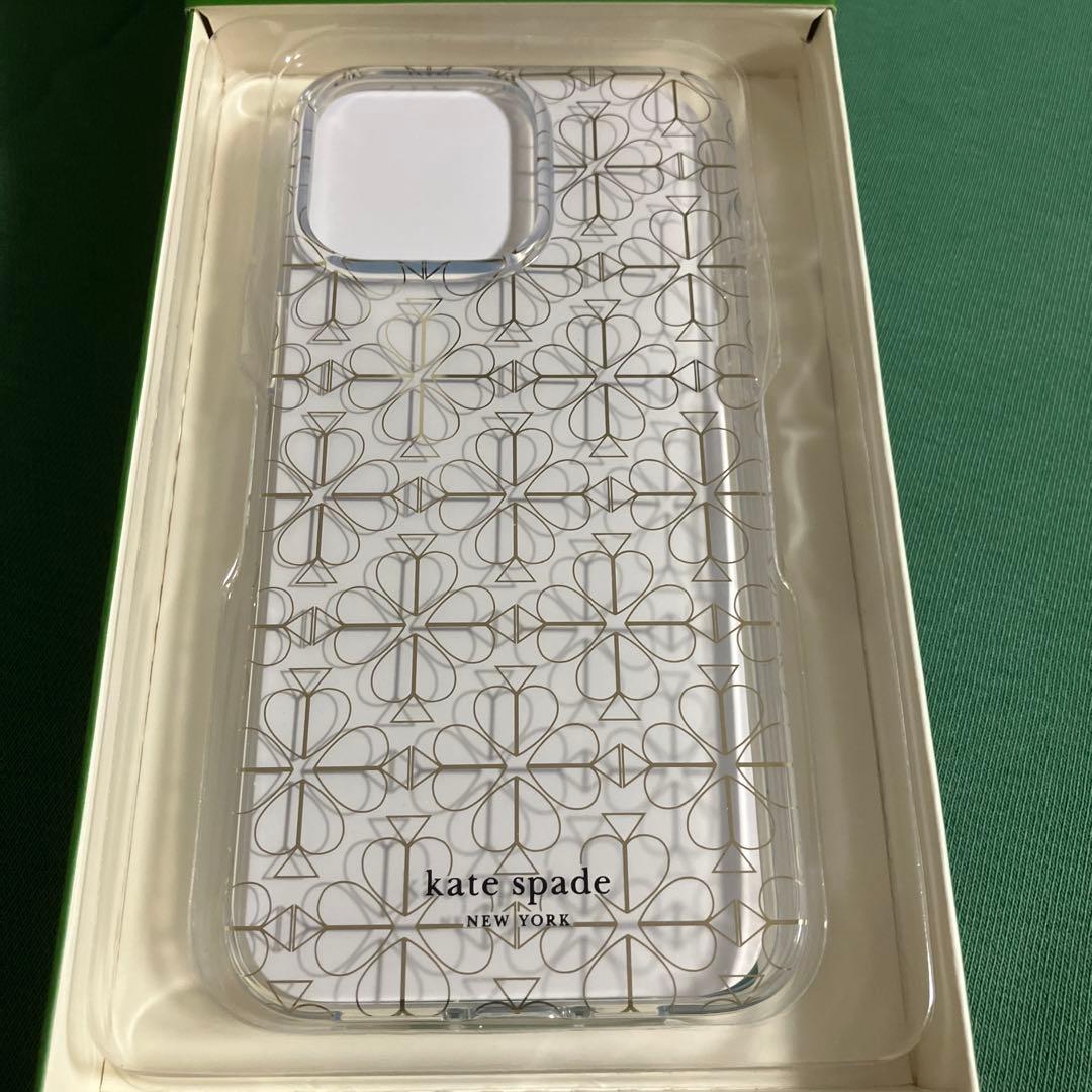 新品　未使用　ケイトスペード　iPhone15promax モノグラム　フラワー