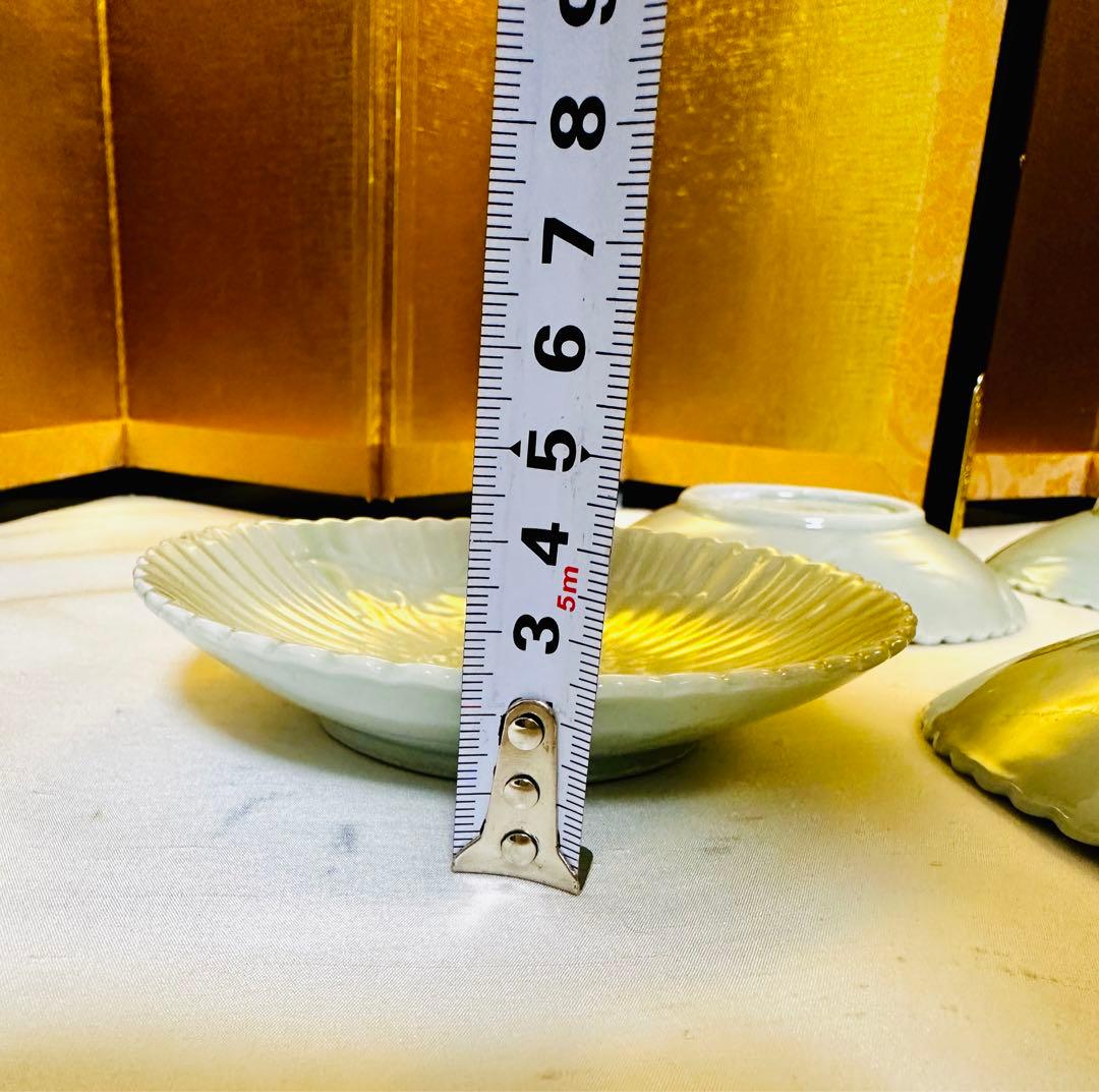 古伊万里　青磁　銘々皿　骨董　5枚