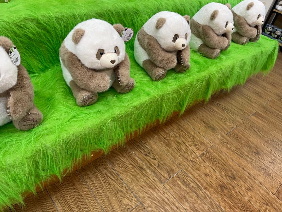 チョコレートパンダ「七仔」チーザイぬいぐるみ☆秦嶺四宝科学公園公式ショップ購入品