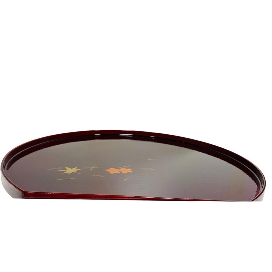 越前塗り 半月両面盆 7枚セット