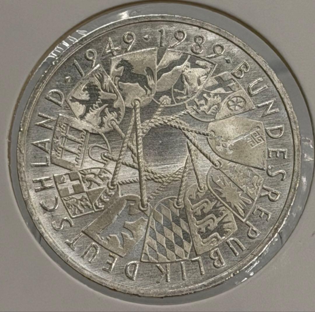1989年ドイツ連邦共和国建国40周年10マルク記念銀貨 ハイグレード