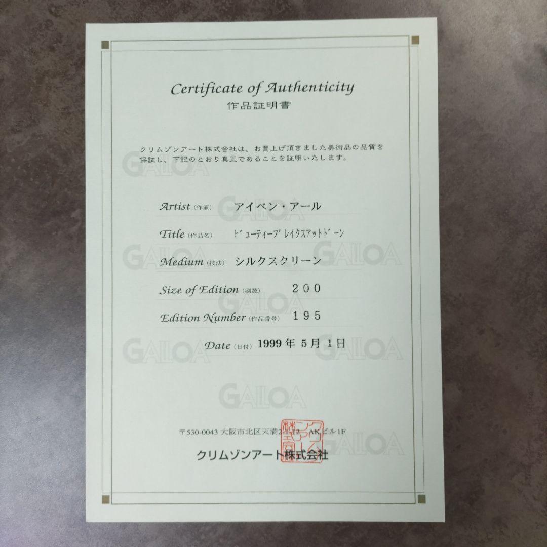 お値下げ！ 美品 アイベン・アール ビューティブレイクスアットドーン