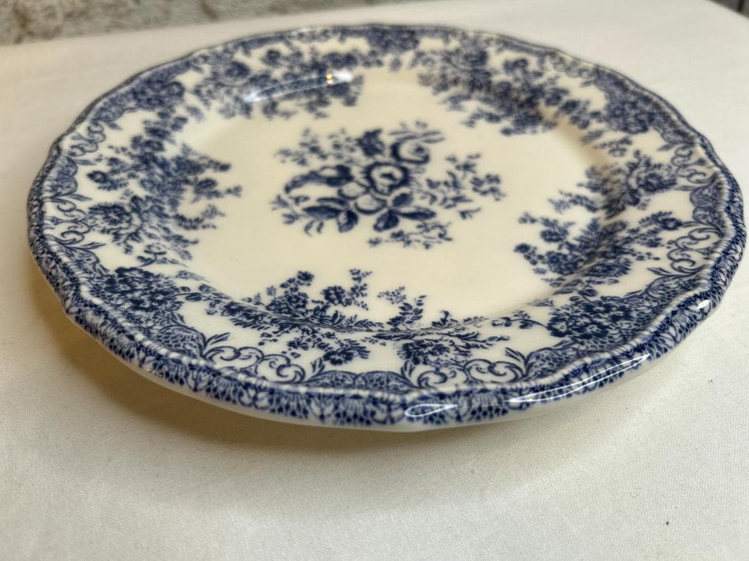 ZARA フローラル アースンウェア プレートセット 花柄 食器 ブルー