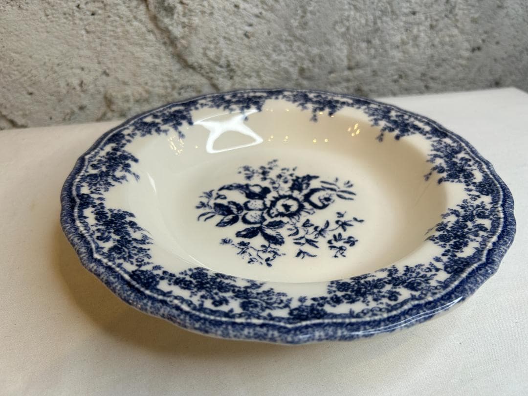 ZARA フローラル アースンウェア プレートセット 花柄 食器 ブルー