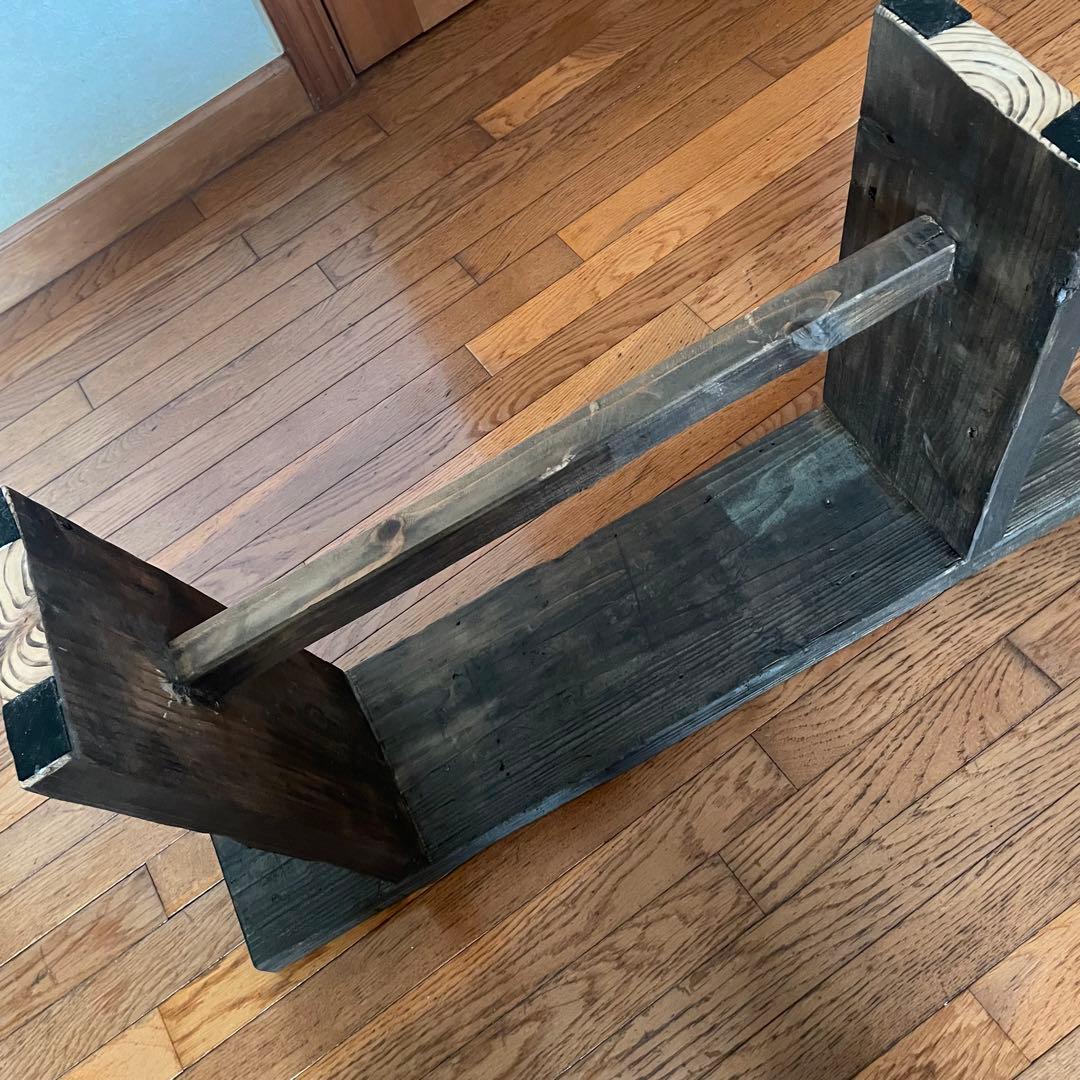 アンティーク調(^^)古材 80cm ベンチ ロング