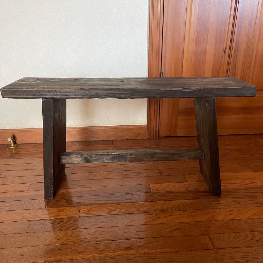 アンティーク調(^^)古材 80cm ベンチ ロング